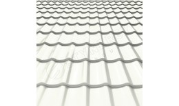 Металлочерепица СМ Классик CORUNDUM50® RAL 9010 (белый) 0.50