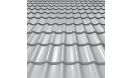 Металлочерепица СМ Классик GreenCoat Pural BT® матовый RR21 (светло-серый) 0.50