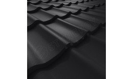Металлочерепица СМ Классик GreenCoat Pural BT® матовый RR33 (чёрный) 0.50