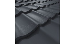 Металлочерепица СМ Классик PURRUS Pro® матовый RAL 7024 (графитовый серый) 0.50