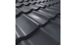 Металлочерепица СМ Классик PURRUS® RAL 7024 (графитовый серый) 0.50