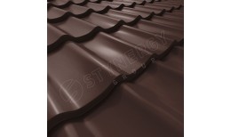 Металлочерепица СМ Классик PURRUS® RAL 8017 (шоколадно-коричневый) 0.50