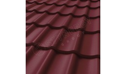 Металлочерепица СМ Классик Rooftop Бархат® RAL 3005 (винно-красный) 0.50