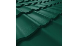 Металлочерепица СМ Классик Rooftop Бархат® RAL 6005 (зелёный мох) 0.50