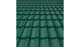 Металлочерепица СМ Классик Rooftop Бархат® RAL 6005 (зелёный мох) 0.50