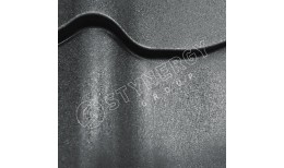 Металлочерепица СМ Классик Rooftop Бархат® RAL 7016 (антрацитово-серый) 0.50