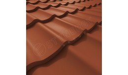 Металлочерепица СМ Классик Rooftop Бархат® RAL 8004 (медно-коричневый) 0.50