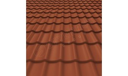 Металлочерепица СМ Классик Rooftop Бархат® RAL 8004 (медно-коричневый) 0.50