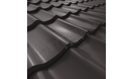 Металлочерепица СМ Классик Rooftop Кашемир® RR32 (серо-коричневый) 0.50