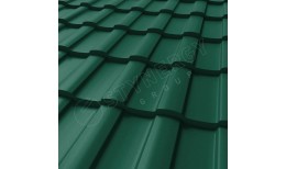 Металлочерепица Stella CORUNDUM50® матовый RAL 6005 (зелёный мох) 0.50