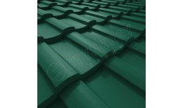 Металлочерепица Stella CORUNDUM50® матовый RAL 6005 (зелёный мох) 0.50