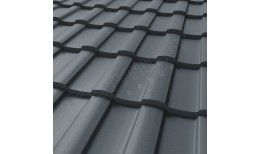 Металлочерепица Stella CORUNDUM50® матовый RAL 7011 (железно-серый) 0.50