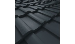 Металлочерепица Stella CORUNDUM50® матовый RAL 7016 (антрацитово-серый) 0.50