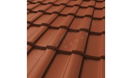 Металлочерепица Stella CORUNDUM50® матовый RAL 8004 (медно-коричневый) 0.50