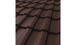 Металлочерепица Stella CORUNDUM50® матовый RAL 8017 (шоколадно-коричневый) 0.50
