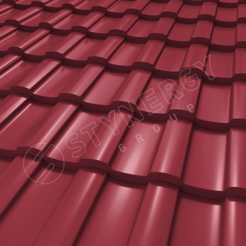 Металлочерепица Stella CORUNDUM50® RAL 3003 (рубиново-красный) 0.50