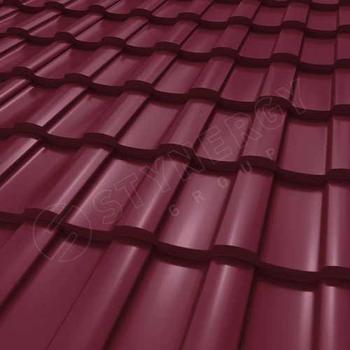 Металлочерепица Stella CORUNDUM50® RAL 3005 (винно-красный) 0.50