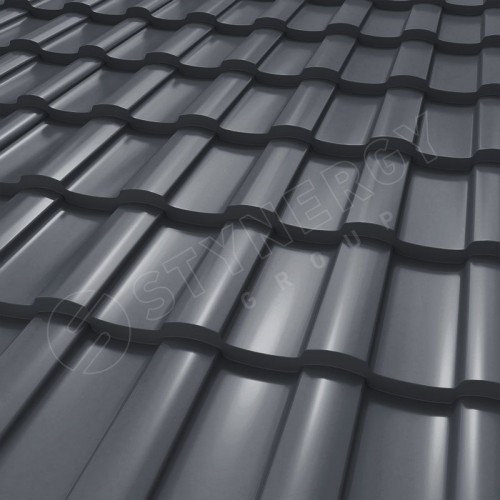 Металлочерепица Stella CORUNDUM50® RAL 7024 (графитовый серый) 0.50
