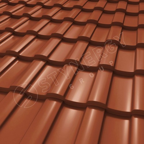 Металлочерепица Stella CORUNDUM50® RAL 8004 (медно-коричневый) 0.50