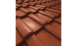 Металлочерепица Stella CORUNDUM50® RAL 8004 (медно-коричневый) 0.50