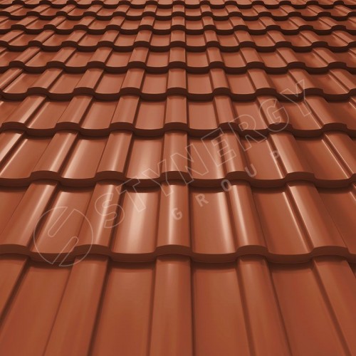 Металлочерепица Stella CORUNDUM50® RAL 8004 (медно-коричневый) 0.50