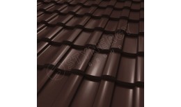 Металлочерепица Stella CORUNDUM50® RAL 8017 (шоколадно-коричневый) 0.50
