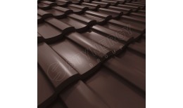 Металлочерепица Stella CORUNDUM50® RAL 8017 (шоколадно-коричневый) 0.50