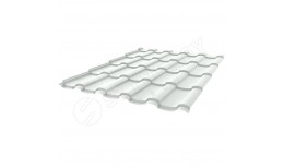 Металлочерепица Stella CORUNDUM50® RAL 9003 (сигнальный белый) 0.50