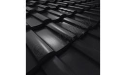 Металлочерепица Stella CORUNDUM50® RAL 9005 (глубокий черный) 0.50