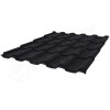 Металлочерепица Stella CORUNDUM50® RAL 9005 (глубокий черный) 0.50