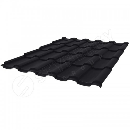Металлочерепица Stella CORUNDUM50® RAL 9005 (глубокий черный) 0.50