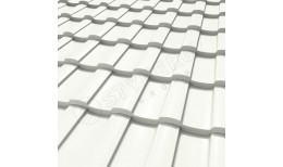 Металлочерепица Stella CORUNDUM50® RAL 9010 (белый) 0.50