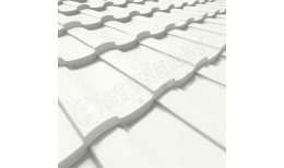 Металлочерепица Stella CORUNDUM50® RAL 9010 (белый) 0.50