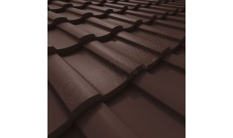 Металлочерепица Stella PURRUS® матовый RAL 8017 (шоколадно-коричневый) 0.50