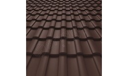Металлочерепица Stella PURRUS Pro® матовый RAL 8017 (шоколадно-коричневый) 0.50