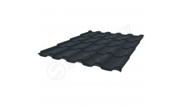 Металлочерепица Stella Rooftop Бархат® RAL 7016 (антрацитово-серый) 0.50