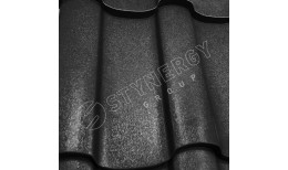Металлочерепица Stella Rooftop Бархат® RAL 9005 (глубокий черный) 0.50