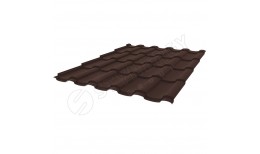 Металлочерепица Stella Rooftop Кашемир® матовый RAL 8017 (шоколадно-коричневый) 0.50