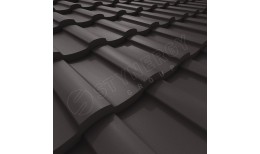 Металлочерепица Stella Rooftop Кашемир® матовый RR32 (серо-коричневый) 0.50