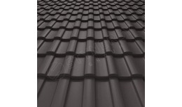 Металлочерепица Stella Rooftop Кашемир® матовый RR32 (серо-коричневый) 0.50