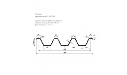 Профнастил Н153-900/965 Zn 0.80 / 0.90 / 1.00 / 1.10 / 1.20 / 1.30 / 1.40 / 1.50