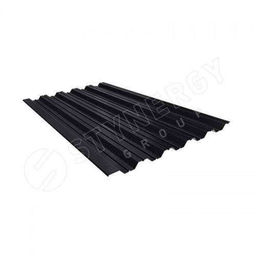 Профнастил НС35 CORUNDUM50® матовый RAL 9005 (глубокий черный) 0.50 A
