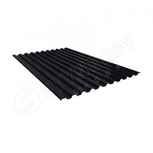 Профнастил С21 CORUNDUM50® матовый RAL 9005 (глубокий черный) 0.50 A