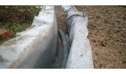 Труба двухслойная дренажная ПНД/ПВД с перфорацией в Typar фильтре d110