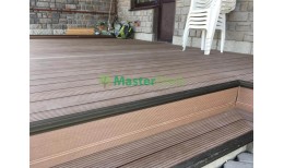 Террасная доска MasterDeck Classic Широкий вельвет (Антрацит)