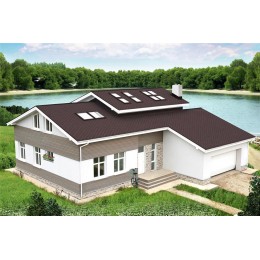 Гибкая черепица Ruflex Mint Коричневый