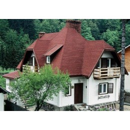 Гибкая черепица Ruflex Tab Медный отлив