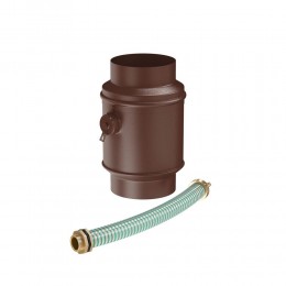 Водосборник цилиндрический в комплекте 90/125 Премиум (Коричневый матовый) Aquasystem (Аквасистем)