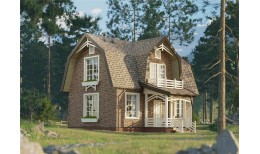 Сайдинг LUX под камень, Под камень, кедровый орех