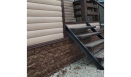 Сайдинг LUX под дерево, Блок-Хаус, орех